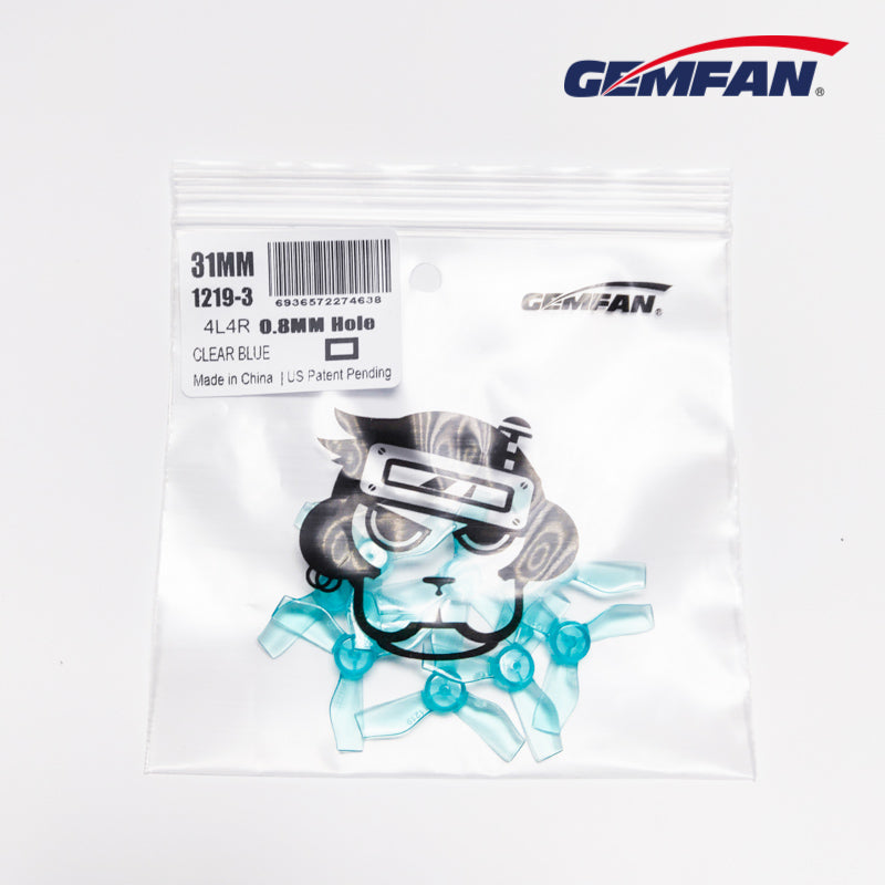Gemfan 1219-3 31mm Triblade 0.8mm Shaft