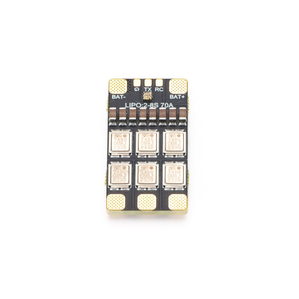 SEQURE 4 en 1 ESC 70A Contrôleur de vitesse électrique sans balais 2-8S AM32 ESC 30,5 x 30,5 mm pour drones de course FPV Freestyle SEQURE 4 en 1 ESC 70A Contrôleur de vitesse électrique sans balais 2-8S AM32 ESC 30,5 x 30,5 mm pour drones de course FPV Freestyle