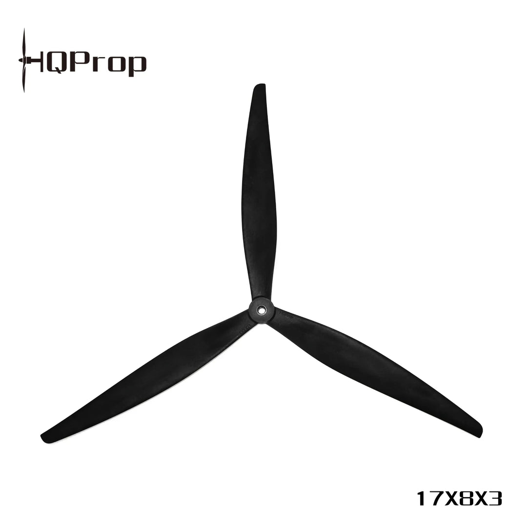 HQProp 17X8X3 (1CW+1CCW) Black-Glass Fiber Reinforced Nylon
