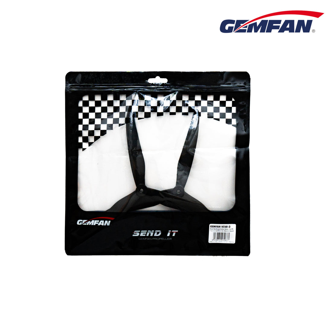 Gemfan 1050-3 10" Glass Fiber Nylon Tri-Blade Cinelifter & Macro Quad Propellers (1CW+1CCW)