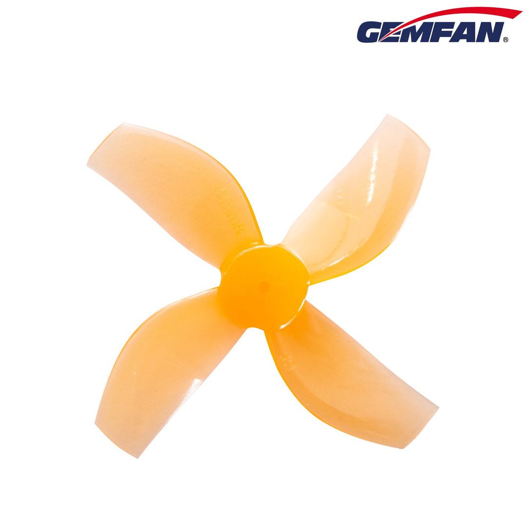 Gemfan 35mm Durable Quad-Blade Propellers 1mm Shaft (4CW+4CCW) - Choose Your Color