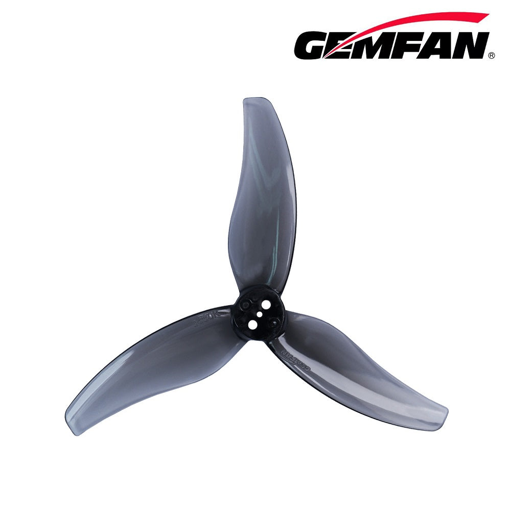 Gemfan Hurricane 3.5" 3630-3 PC Durable Tri-Blade Prop T-Mount 1.5mm (2CCW+2CW) - Choose Color