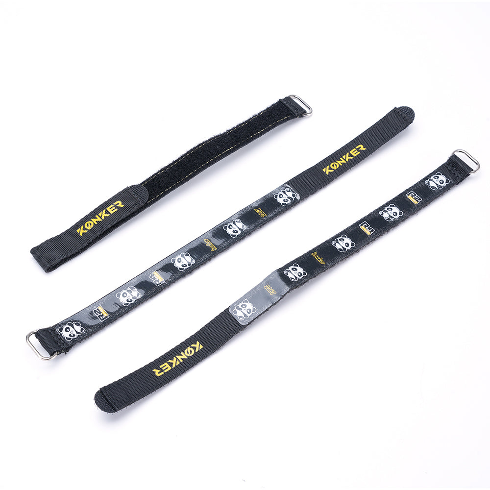 KONKER FPV Drone Battery Strap 15X260mm Kevlar Panda Print - 1pc