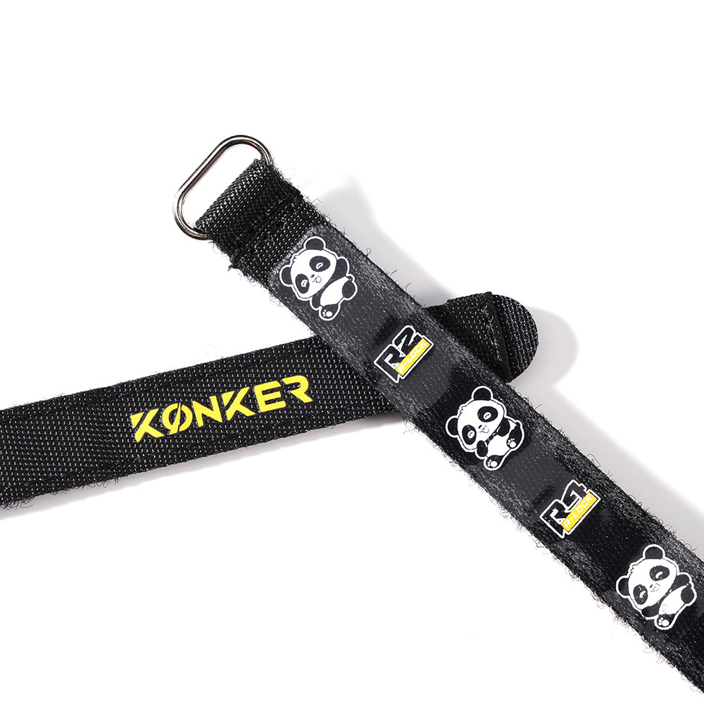 KONKER FPV Drone Battery Strap 15X260mm Kevlar Panda Print - 1pc
