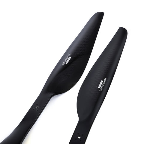 FLUXER 40x13.1 Inch glossy series carbon fiber propeller for large and heavy delivery drone multirotor CW+CCW 1 Pair