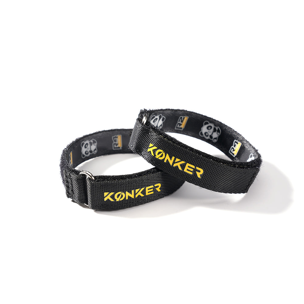 KONKER FPV Drone Battery Strap 15X260mm Kevlar Panda Print - 1pc