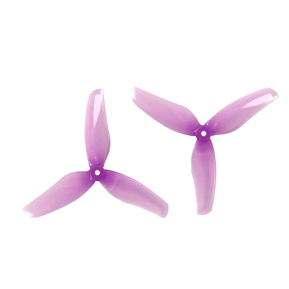 Gemfan Hurricane 2" 2009-3 PC Durable Tri-Blade Prop 1.5mm Shaft (4CCW+4CW) - Choose Color