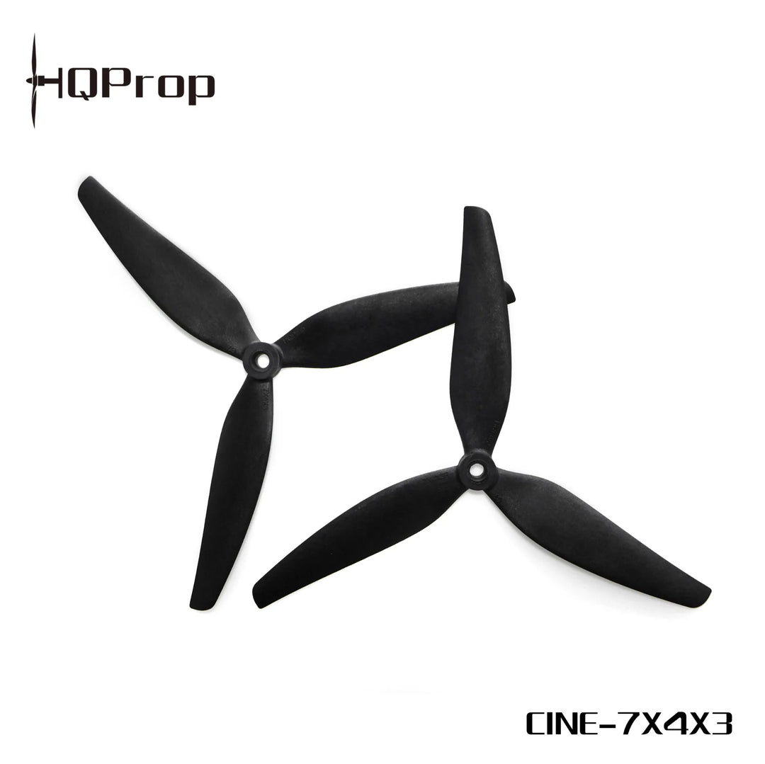 HQProp Cine7(7X4X3) (2CW+2CCW) Black-Glass Fiber Reinforced Nylon