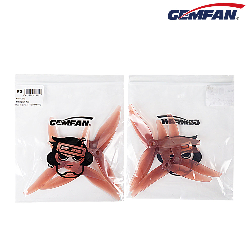 Gemfan Freestyle3S (5.1x3x3) Durable F3 - Choose Color