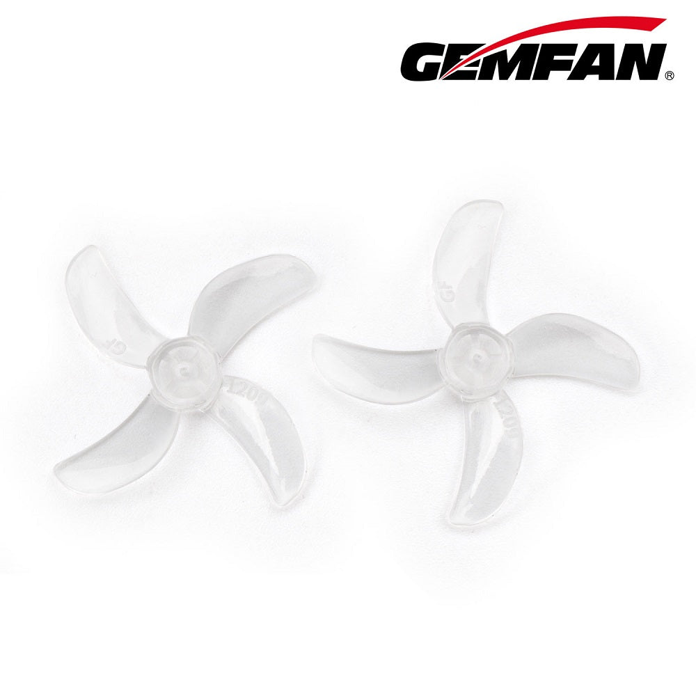 Gemfan 1209-4 31MM Quad blade 1mm Shaft (4CW+4CCW) Poly Carbonate - Choose Color