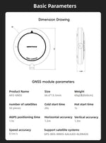 ギャラリービューアに画像を読み込みます。 Basic parameters dimension drawing and GNSS module specifications