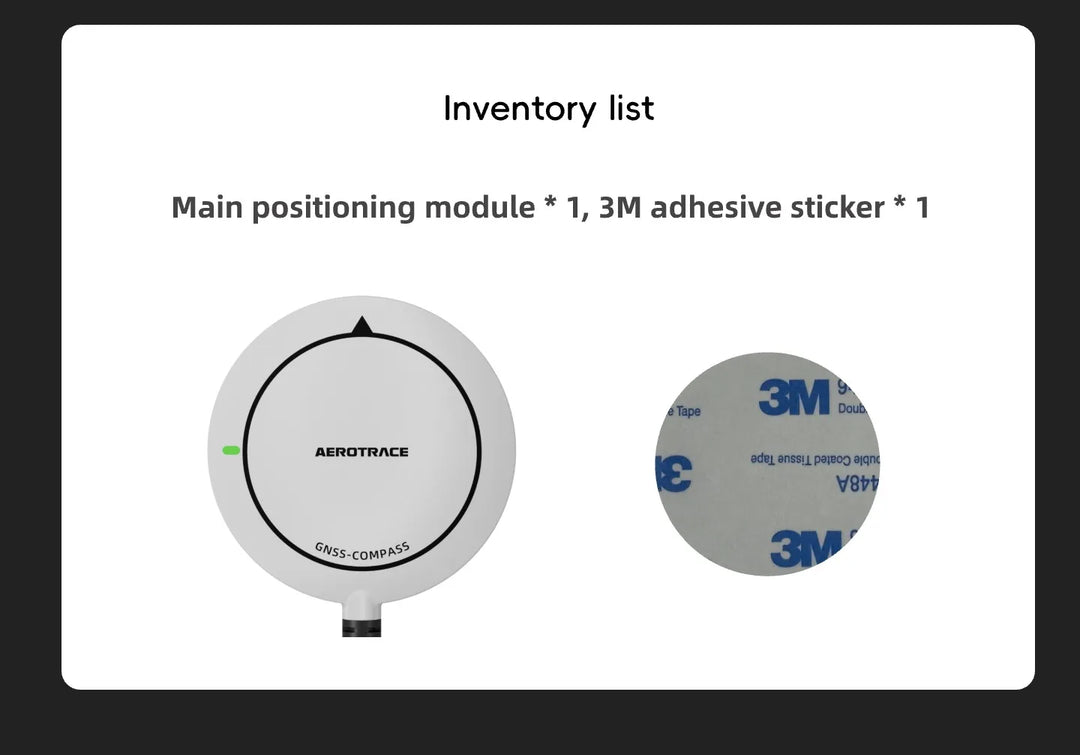 Inventory list positioning module and 3M adhesive sticker