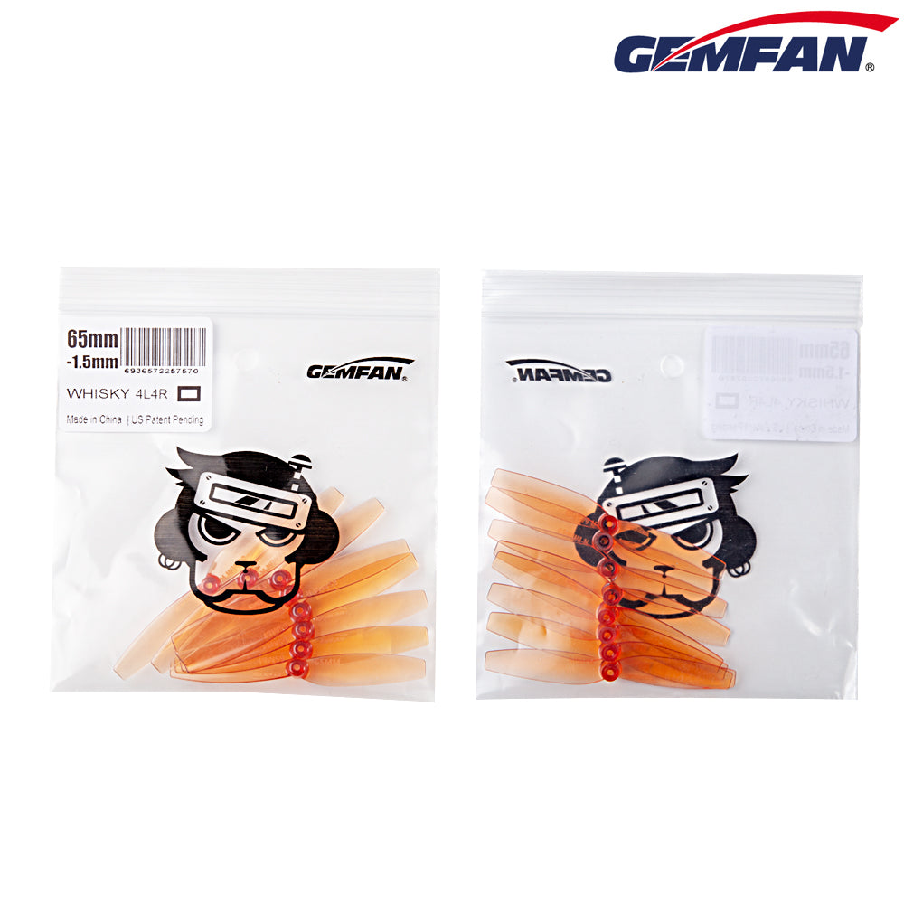 GEMFAN 65MM PROP WITH 1.5MM HUB (CHOOSE COLOR)