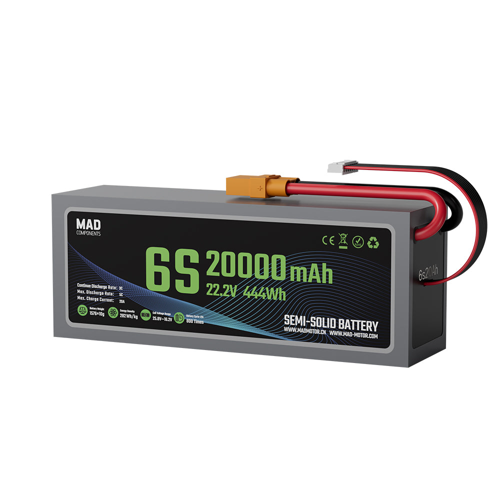 6S 20Ah ドローンバッテリー