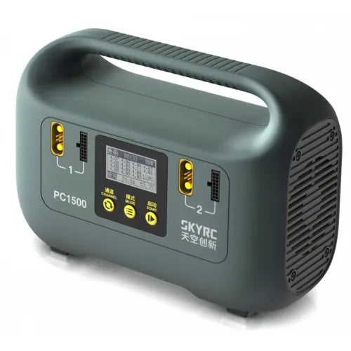 SKYRC PC1500 Battery Charger - 25A 12/14S 1500W Fast AC CAN LiPo/LiHV LCD Portable Power Station for RC Drones Outdoor Camping Emer