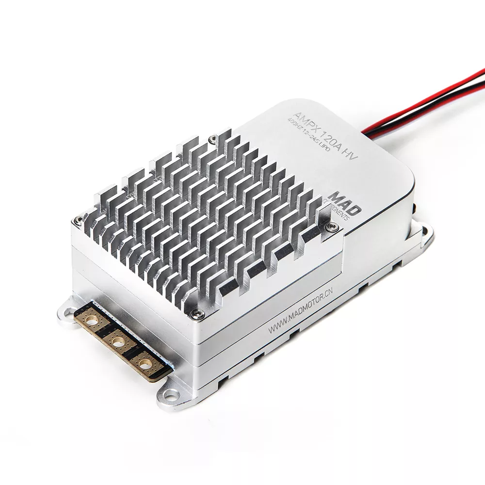 MAD AMPX ESC Regulator 120A HV(12-24S) for large and heavy delivery multirotor drone silver